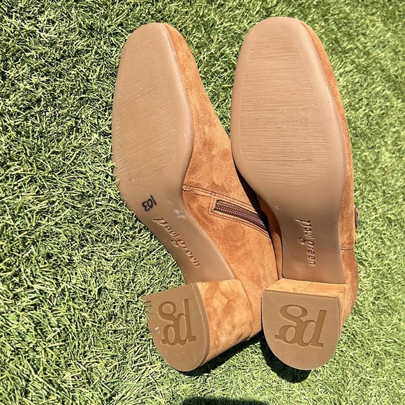 NWOB Paul Green Sydney Boots Toffee Suede Size Women’s 7.5 - Picture 4 of 12